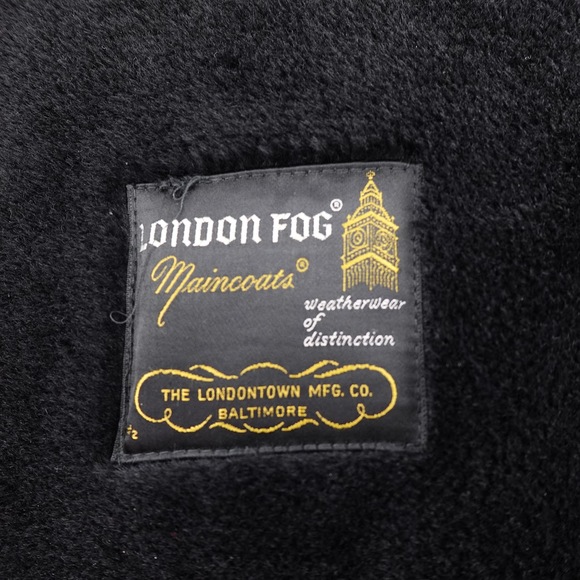 Rare 1950s London Fog Trench Coat Alpaca Mohair Liner Mens 42 Short - Picture 2 of 16